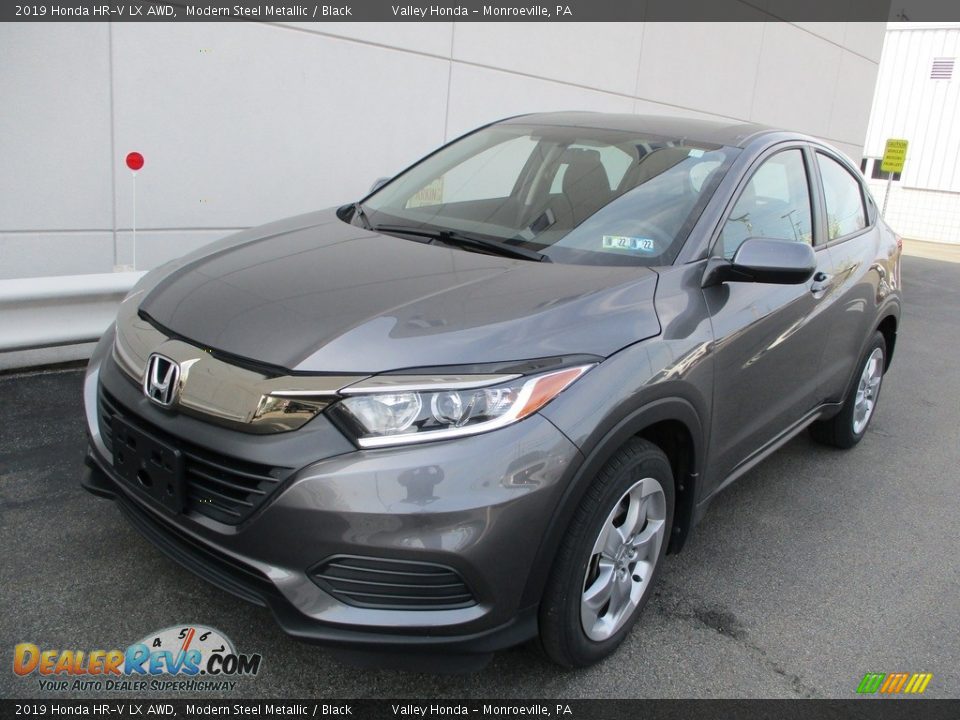 2019 Honda HR-V LX AWD Modern Steel Metallic / Black Photo #9