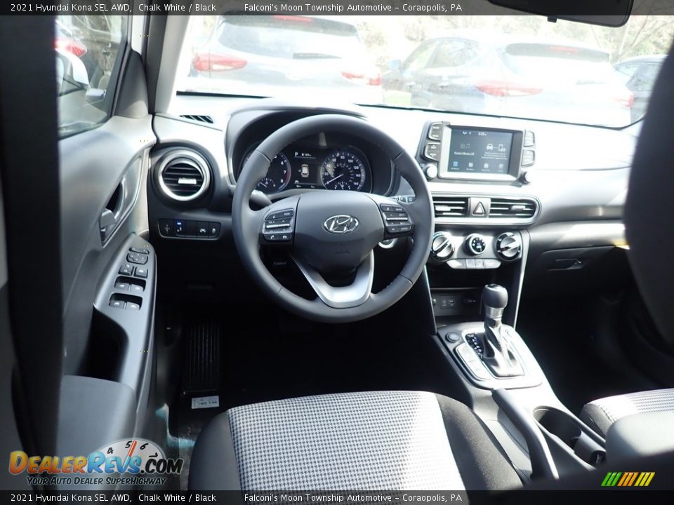 2021 Hyundai Kona SEL AWD Chalk White / Black Photo #9