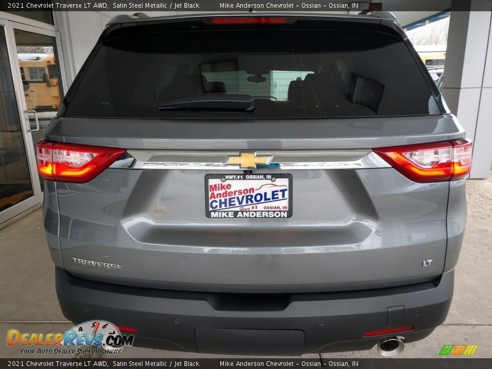 2021 Chevrolet Traverse LT AWD Satin Steel Metallic / Jet Black Photo #5