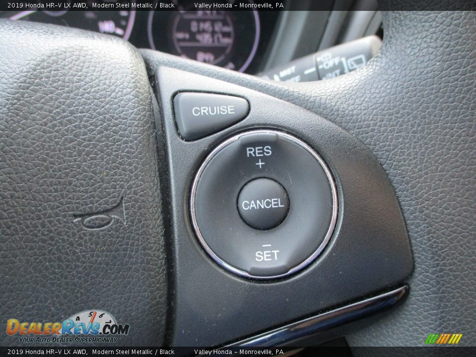 2019 Honda HR-V LX AWD Modern Steel Metallic / Black Photo #17
