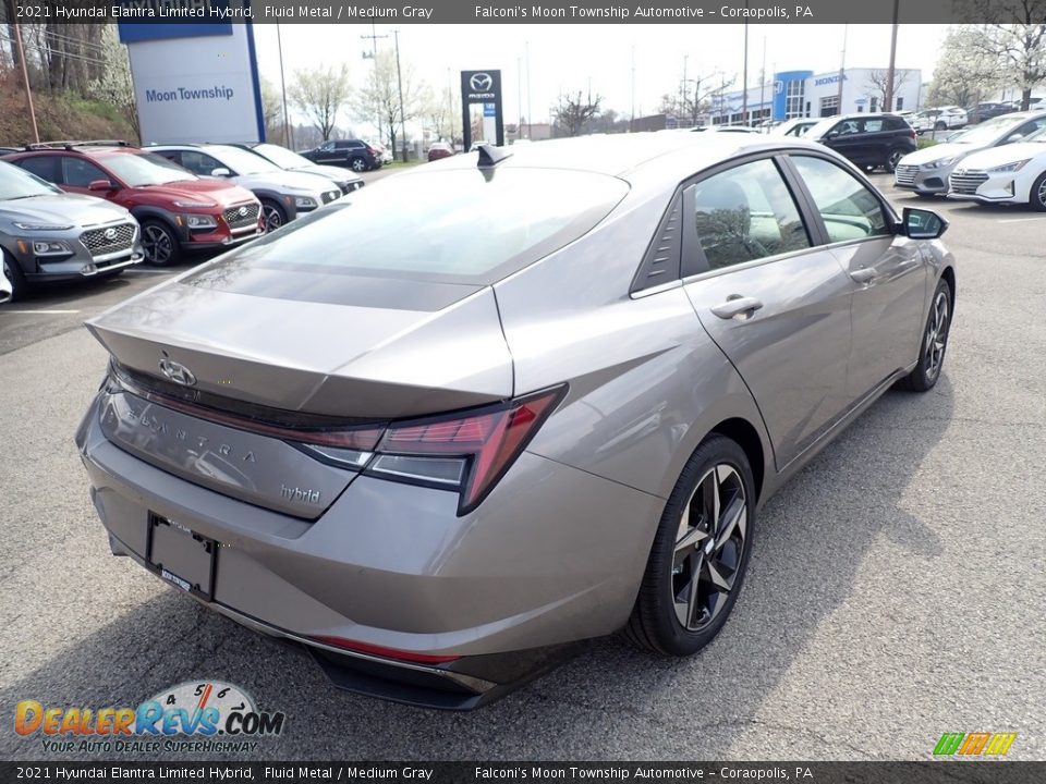 2021 Hyundai Elantra Limited Hybrid Fluid Metal / Medium Gray Photo #2