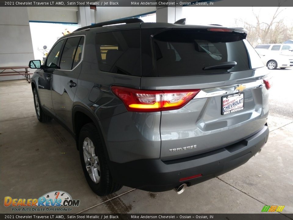 2021 Chevrolet Traverse LT AWD Satin Steel Metallic / Jet Black Photo #9