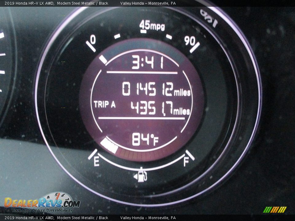 2019 Honda HR-V LX AWD Modern Steel Metallic / Black Photo #20