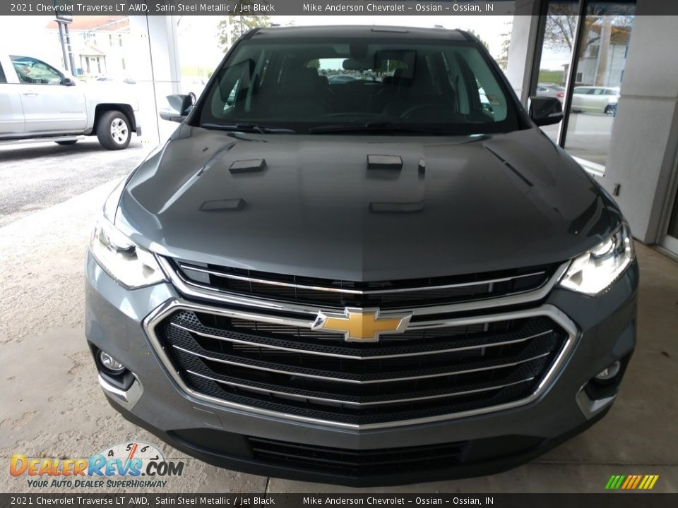 2021 Chevrolet Traverse LT AWD Satin Steel Metallic / Jet Black Photo #11