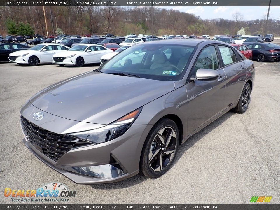 Front 3/4 View of 2021 Hyundai Elantra Limited Hybrid Photo #5