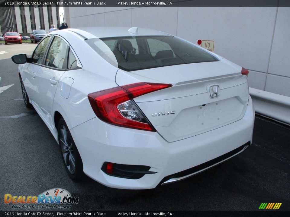 2019 Honda Civic EX Sedan Platinum White Pearl / Black Photo #3