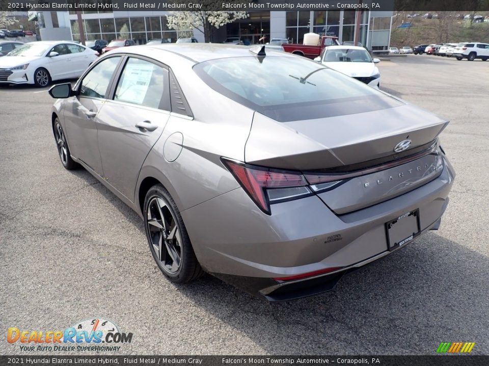 2021 Hyundai Elantra Limited Hybrid Fluid Metal / Medium Gray Photo #6