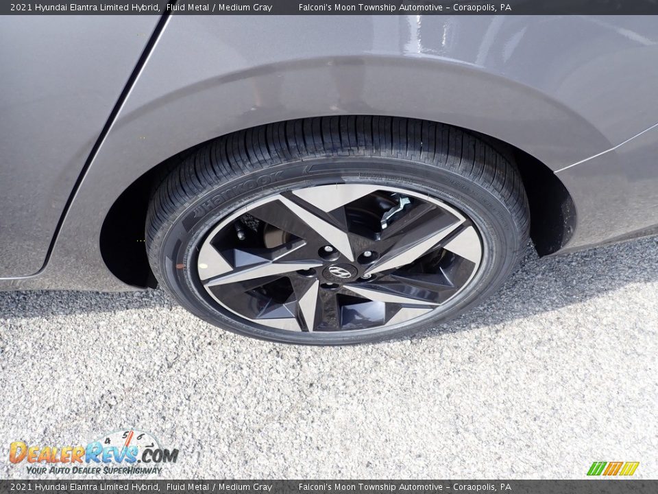 2021 Hyundai Elantra Limited Hybrid Fluid Metal / Medium Gray Photo #7
