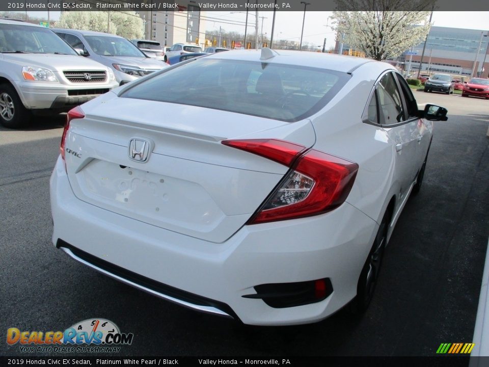 2019 Honda Civic EX Sedan Platinum White Pearl / Black Photo #5