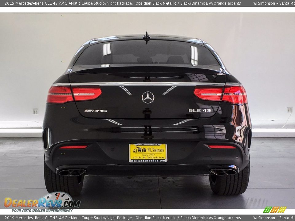 Obsidian Black Metallic 2019 Mercedes-Benz GLE 43 AMG 4Matic Coupe Studio/Night Package Photo #3