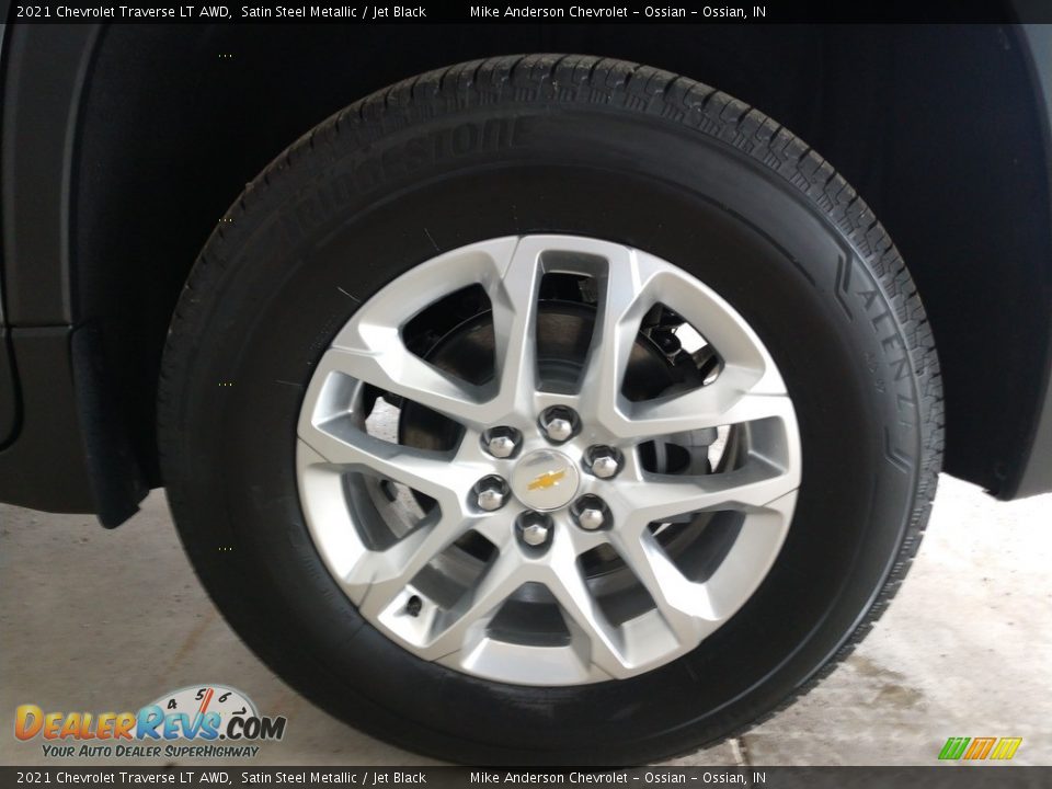 2021 Chevrolet Traverse LT AWD Satin Steel Metallic / Jet Black Photo #15