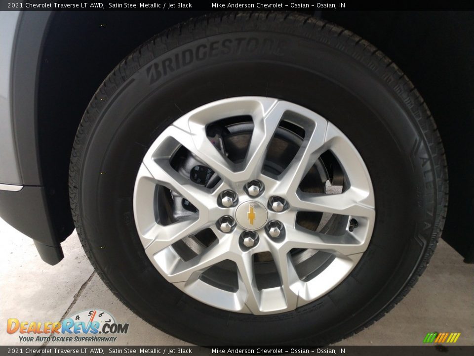 2021 Chevrolet Traverse LT AWD Satin Steel Metallic / Jet Black Photo #16
