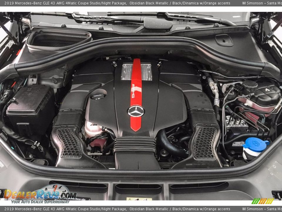 2019 Mercedes-Benz GLE 43 AMG 4Matic Coupe Studio/Night Package 3.0 Liter AMG DI biturbo DOHC 24-Valve VVT V6 Engine Photo #8