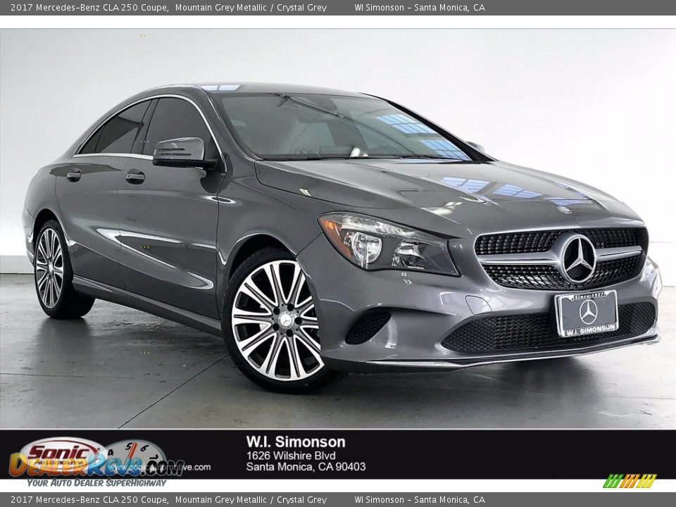 2017 Mercedes-Benz CLA 250 Coupe Mountain Grey Metallic / Crystal Grey Photo #1