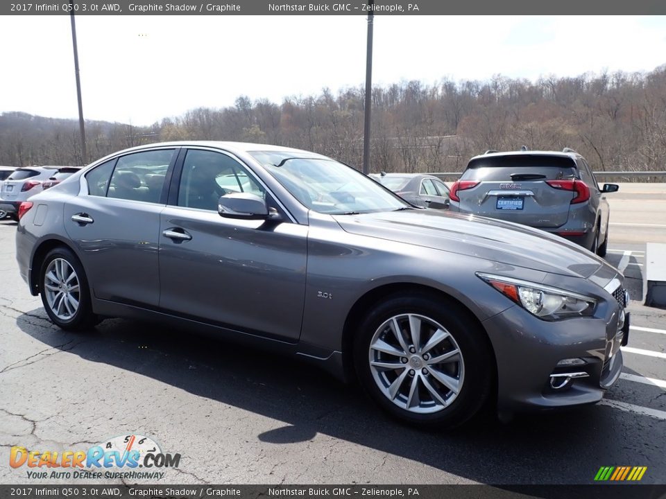 2017 Infiniti Q50 3.0t AWD Graphite Shadow / Graphite Photo #4