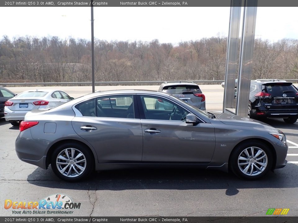 2017 Infiniti Q50 3.0t AWD Graphite Shadow / Graphite Photo #5