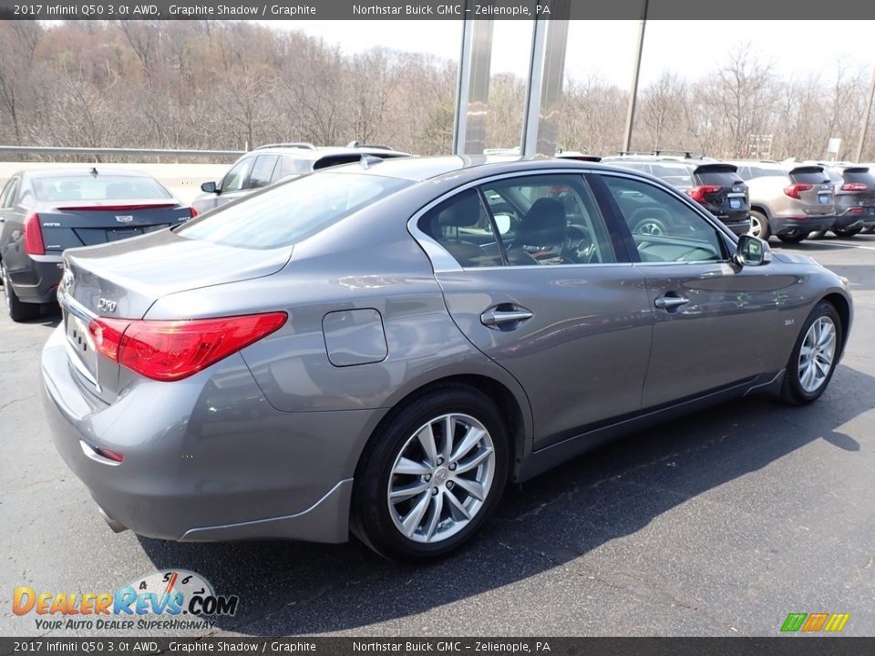 2017 Infiniti Q50 3.0t AWD Graphite Shadow / Graphite Photo #8