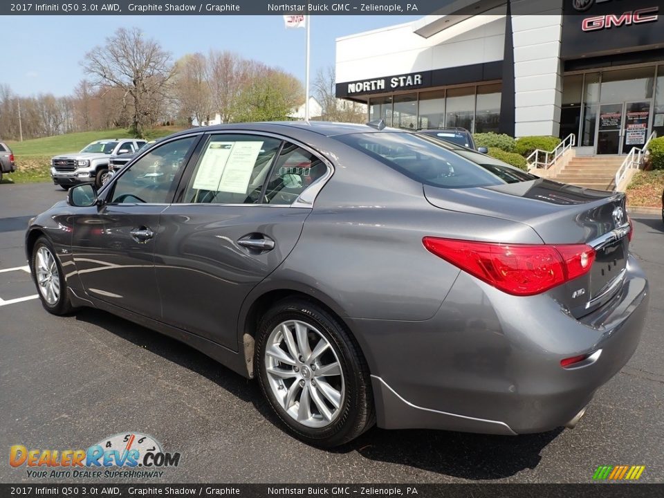 2017 Infiniti Q50 3.0t AWD Graphite Shadow / Graphite Photo #11