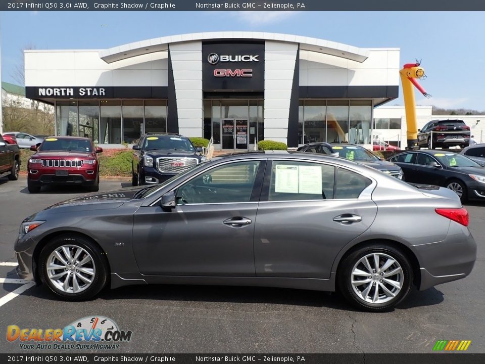 2017 Infiniti Q50 3.0t AWD Graphite Shadow / Graphite Photo #12