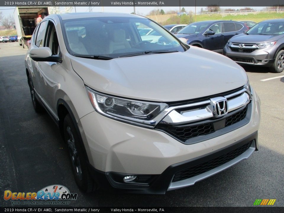 2019 Honda CR-V EX AWD Sandstorm Metallic / Ivory Photo #7