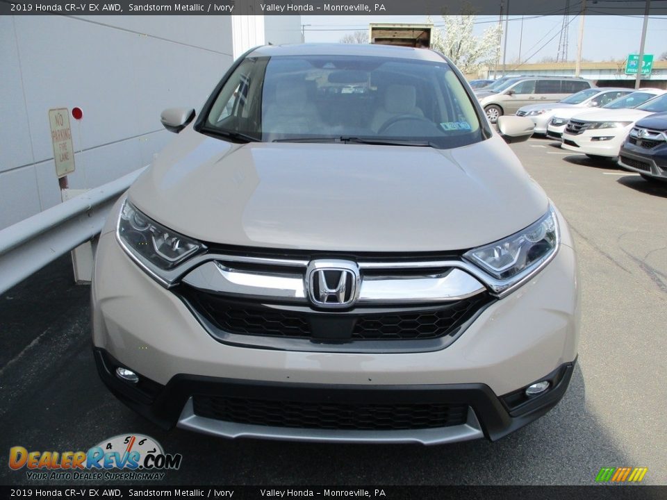 2019 Honda CR-V EX AWD Sandstorm Metallic / Ivory Photo #8