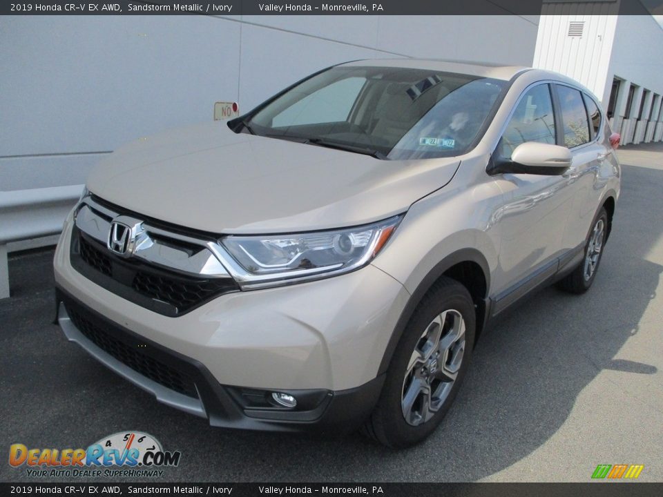 2019 Honda CR-V EX AWD Sandstorm Metallic / Ivory Photo #9
