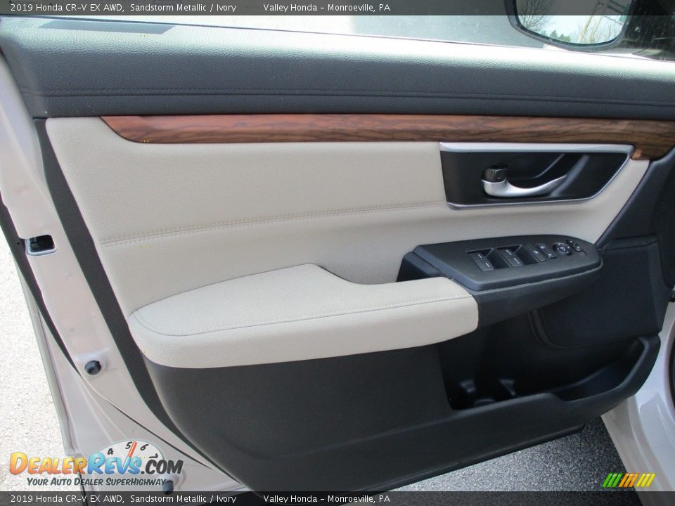 2019 Honda CR-V EX AWD Sandstorm Metallic / Ivory Photo #10
