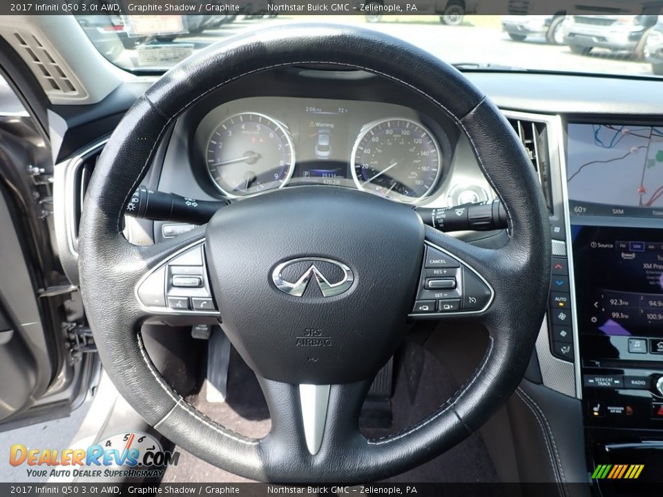 2017 Infiniti Q50 3.0t AWD Steering Wheel Photo #21