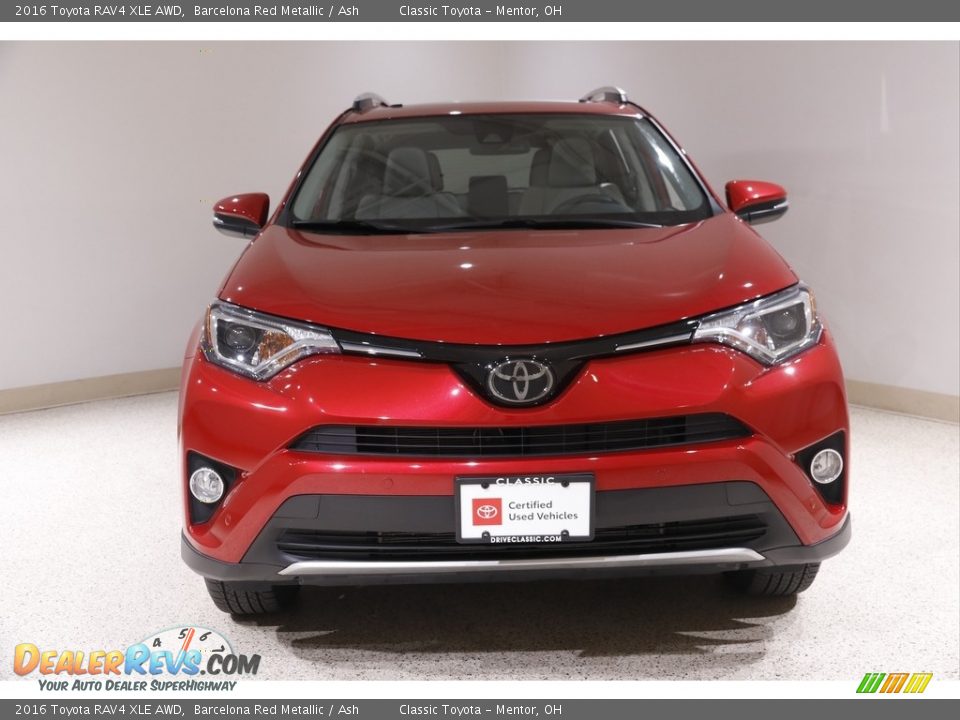 2016 Toyota RAV4 XLE AWD Barcelona Red Metallic / Ash Photo #2