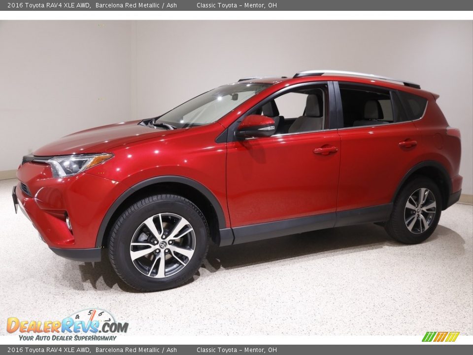 2016 Toyota RAV4 XLE AWD Barcelona Red Metallic / Ash Photo #3