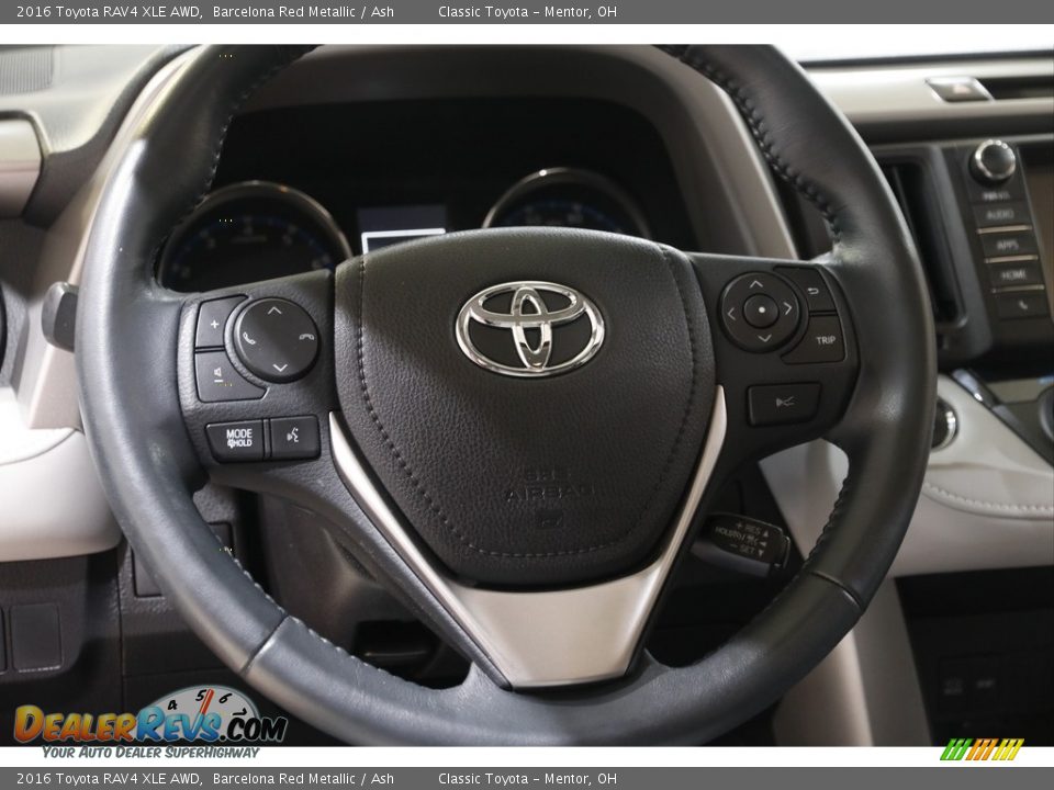 2016 Toyota RAV4 XLE AWD Barcelona Red Metallic / Ash Photo #7