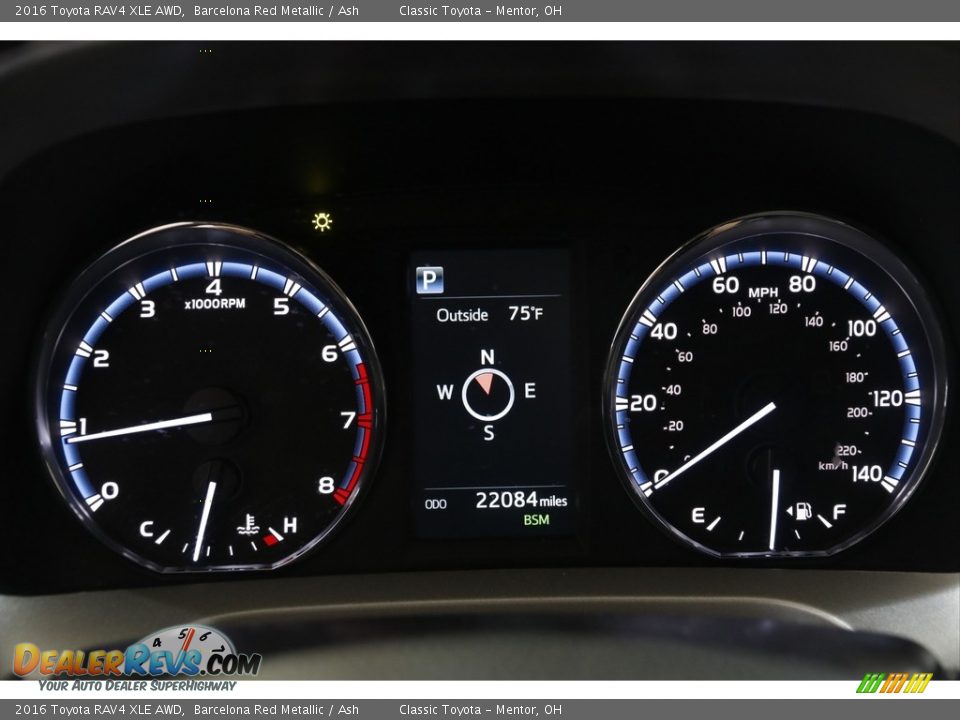 2016 Toyota RAV4 XLE AWD Barcelona Red Metallic / Ash Photo #8