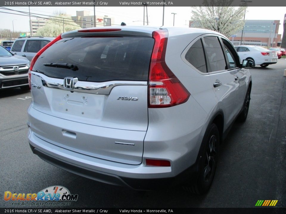 2016 Honda CR-V SE AWD Alabaster Silver Metallic / Gray Photo #5