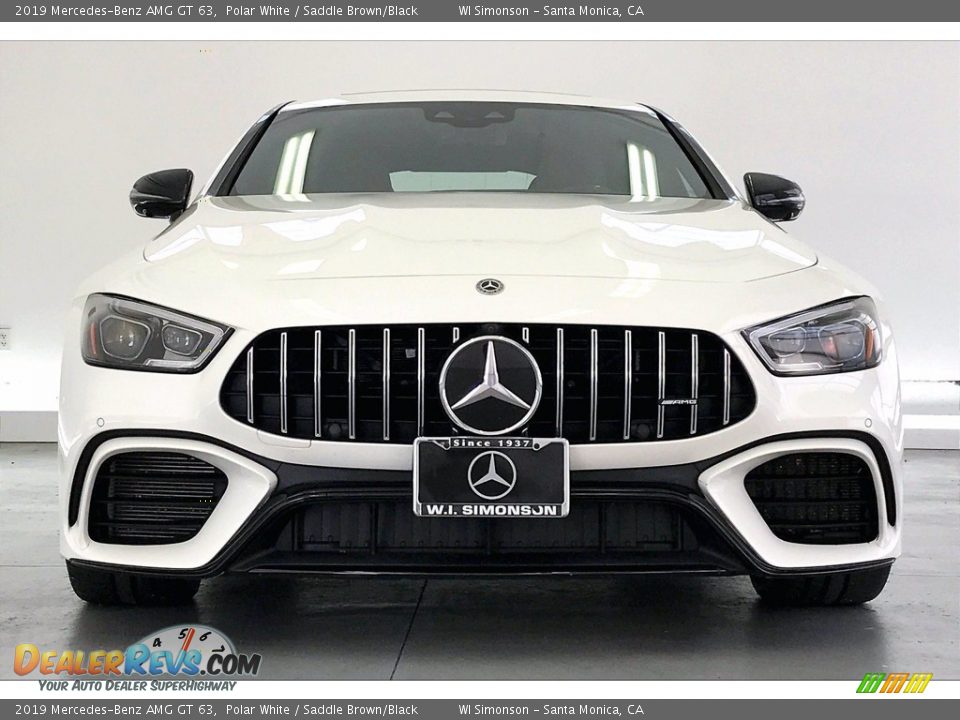 2019 Mercedes-Benz AMG GT 63 Polar White / Saddle Brown/Black Photo #2