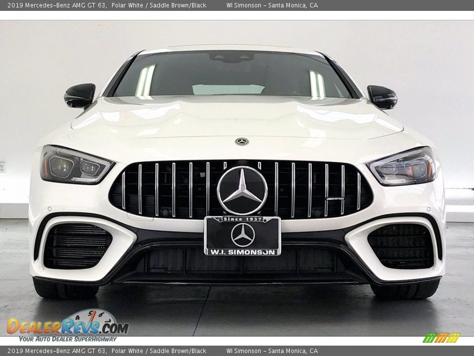 2019 Mercedes-Benz AMG GT 63 Polar White / Saddle Brown/Black Photo #2