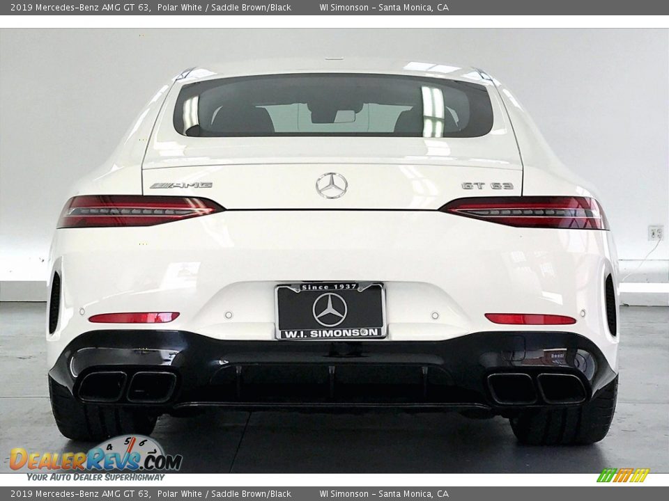 2019 Mercedes-Benz AMG GT 63 Polar White / Saddle Brown/Black Photo #3