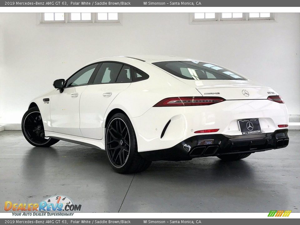 2019 Mercedes-Benz AMG GT 63 Polar White / Saddle Brown/Black Photo #10