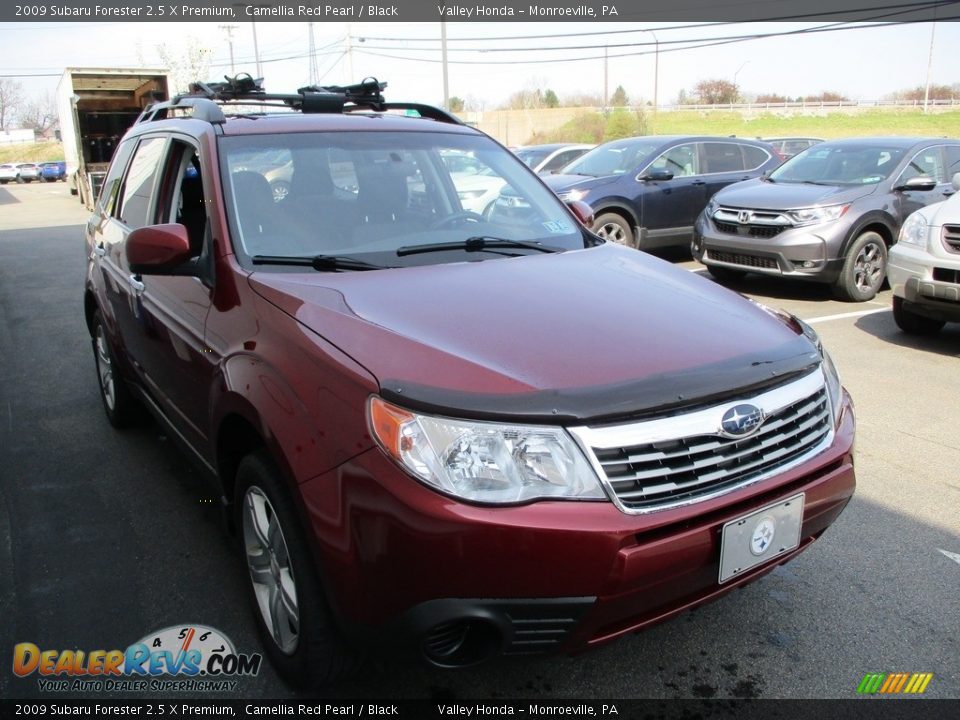 2009 Subaru Forester 2.5 X Premium Camellia Red Pearl / Black Photo #7