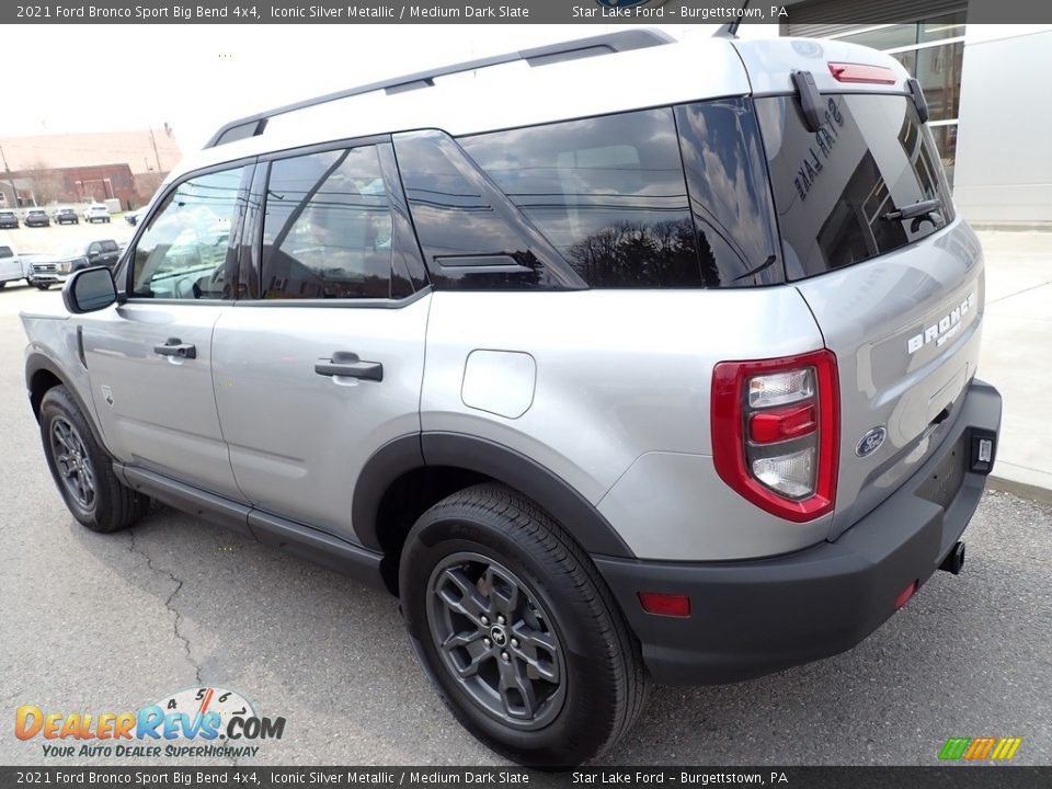 2021 Ford Bronco Sport Big Bend 4x4 Iconic Silver Metallic / Medium Dark Slate Photo #3