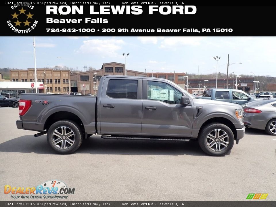 2021 Ford F150 STX SuperCrew 4x4 Carbonized Gray / Black Photo #1