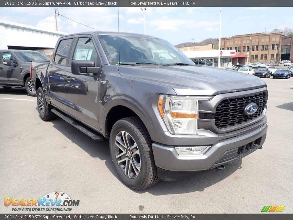 2021 Ford F150 STX SuperCrew 4x4 Carbonized Gray / Black Photo #3