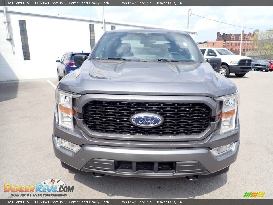 2021 Ford F150 STX SuperCrew 4x4 Carbonized Gray / Black Photo #4