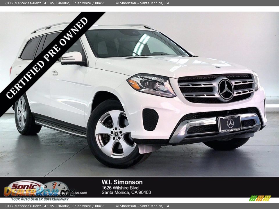 2017 Mercedes-Benz GLS 450 4Matic Polar White / Black Photo #1