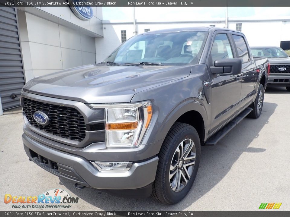 2021 Ford F150 STX SuperCrew 4x4 Carbonized Gray / Black Photo #5