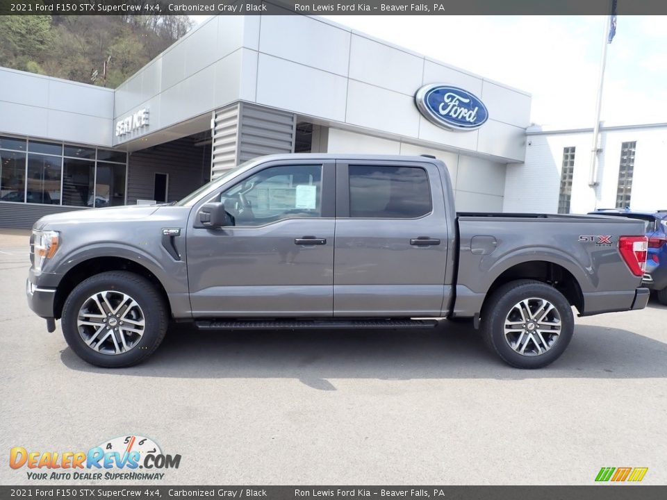 2021 Ford F150 STX SuperCrew 4x4 Carbonized Gray / Black Photo #6