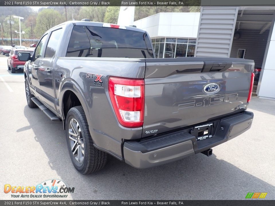 2021 Ford F150 STX SuperCrew 4x4 Carbonized Gray / Black Photo #7