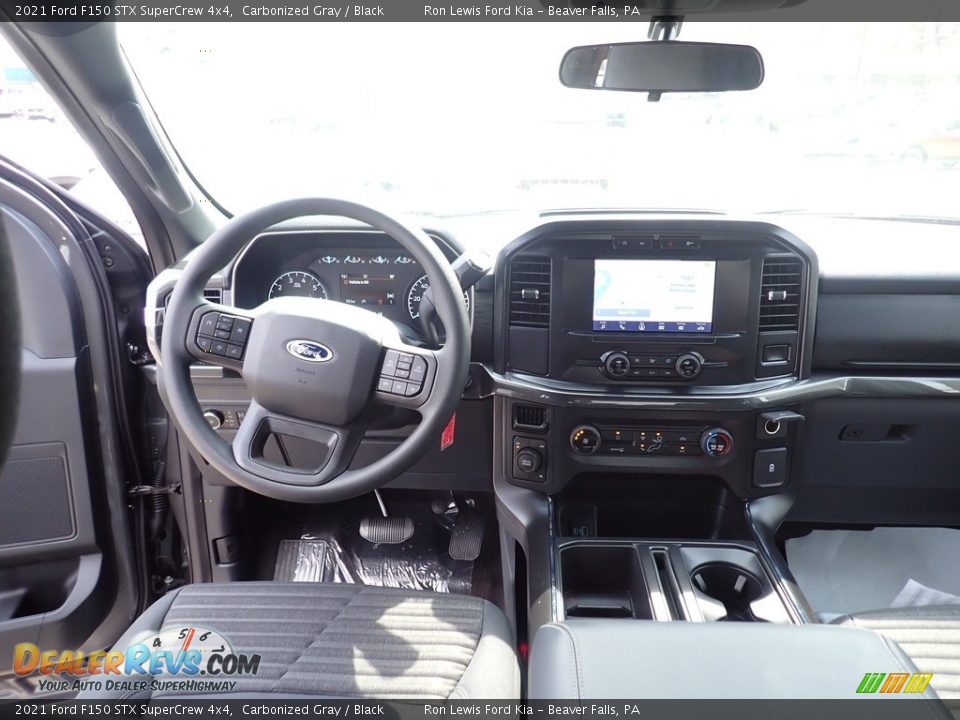 2021 Ford F150 STX SuperCrew 4x4 Carbonized Gray / Black Photo #10