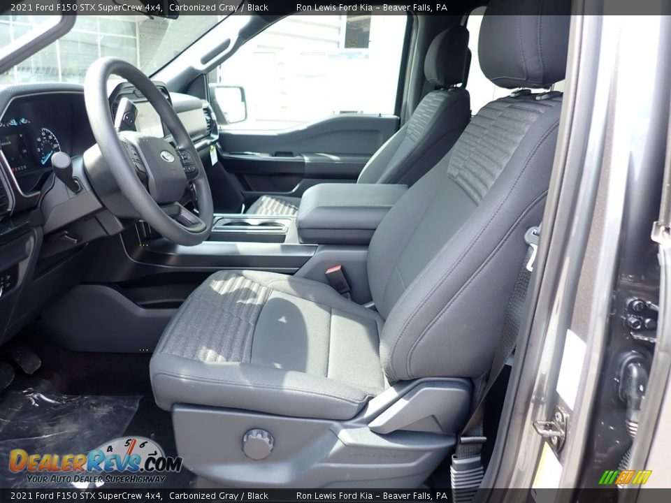 2021 Ford F150 STX SuperCrew 4x4 Carbonized Gray / Black Photo #12