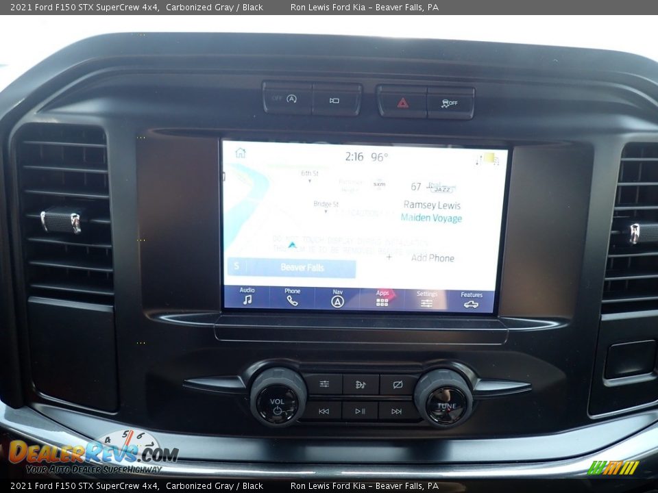 2021 Ford F150 STX SuperCrew 4x4 Carbonized Gray / Black Photo #14