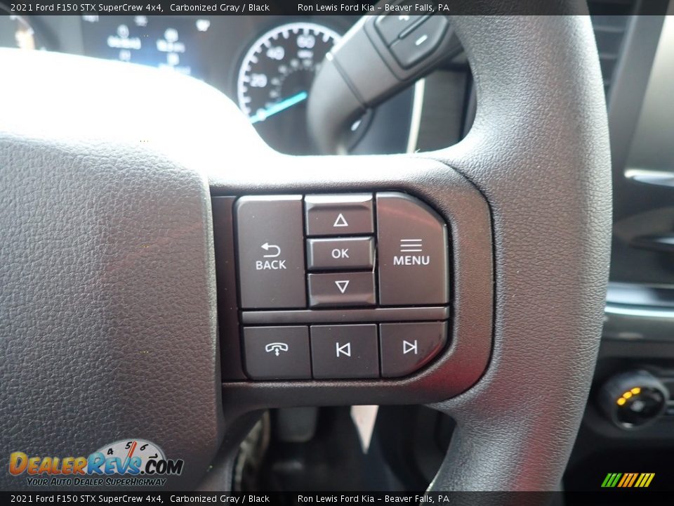 2021 Ford F150 STX SuperCrew 4x4 Carbonized Gray / Black Photo #17